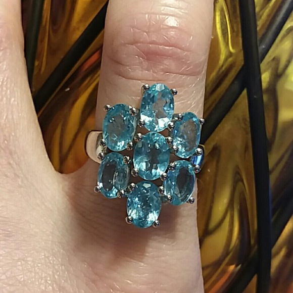 💃PARAIBA APATITE RING - Picture 3 of 8